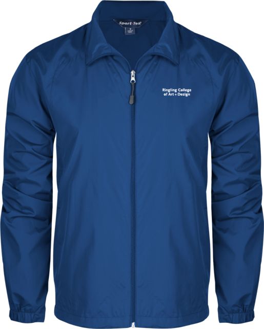 Ringling School Full Zip Wind Jacket Ringling College of Art and Design Stacked - ONLINE ONLY