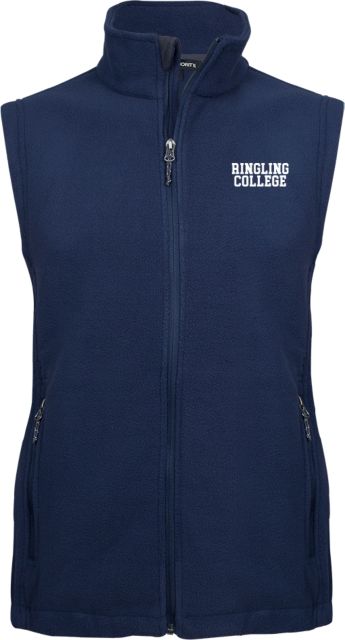 Ringling School Fleece Full Zip Vest Collegiate Ringling College - ONLINE ONLY