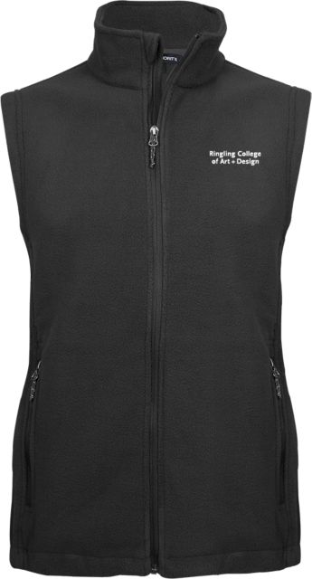 Ringling School Fleece Full Zip Vest Ringling College of Art and Design Stacked - ONLINE ONLY