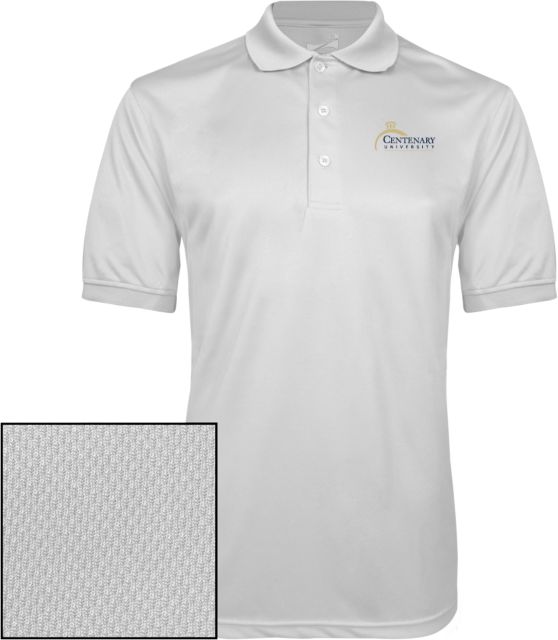 Centenary Univ Dry Mesh Polo Centenary University Logo - ONLINE ONLY