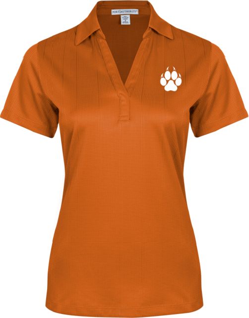 Reedley College Ladies Performance Fine Jacquard Polo Paw Print EMB - ONLINE ONLY