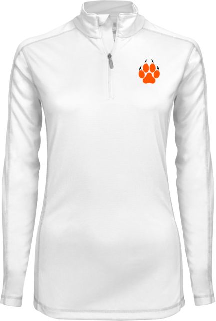 Reedley College Ladies Syntrel Interlock 1/4 Zip Paw Print EMB - ONLINE ONLY