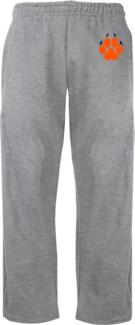 Reedley College Fleece Open Bottom Pant Paw Print EMB - ONLINE ONLY
