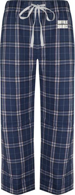 Suffolk Flannel Pajama Pant Suffolk Sharks Embroidery - ONLINE ONLY