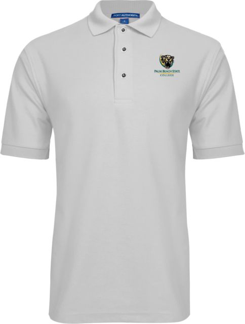 Palm Beach State Easycare Pique Polo Palm Beach State Panther Logo - ONLINE ONLY