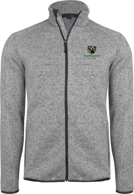 Palm Beach State Heather Fleece Jacket Palm Beach State Panther Logo - ONLINE ONLY
