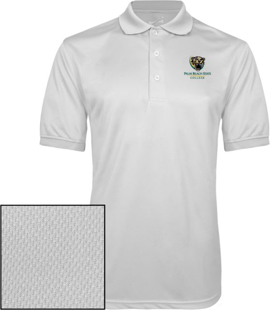 Palm Beach State Dry Mesh Polo Palm Beach State Panther Logo - ONLINE ONLY