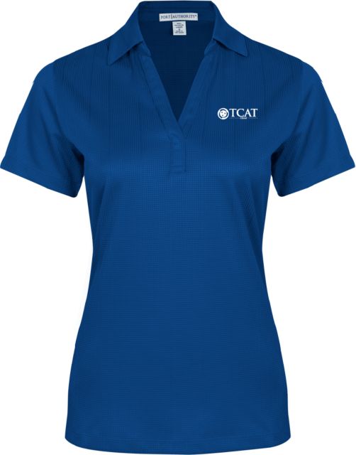 TCAT Crumps Ladies Performance Fine Jacquard Polo TCAT Abbreviated - ONLINE ONLY