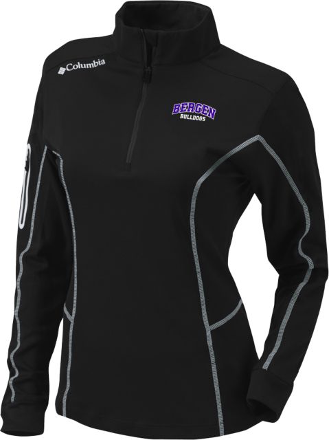 Bergen CC Columbia Womens Omni Wick Shotgun 1/4 Zip Arched Bergen Bulldgos - ONLINE ONLY