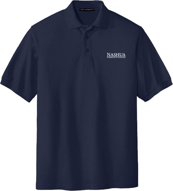 Nashua CC Extended Silk Touch Polo Nashua Community College Wordmark - PLUS - ONLINE ONLY