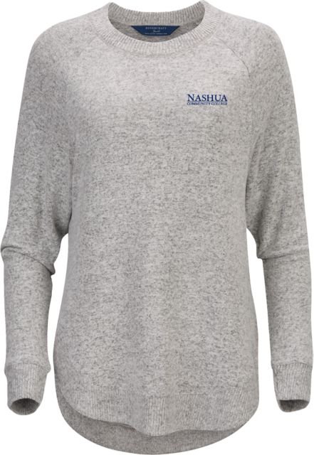 Nashua CC Boxercraft Womens Cuddle Oversized Crew Nashua Community College Wordmark - ONLINE ONLY