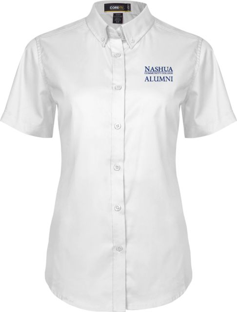 Nashua CC Womens Twill Button Up Short Sleeve Nashua Community College - Alumni - ONLINE ONLY
