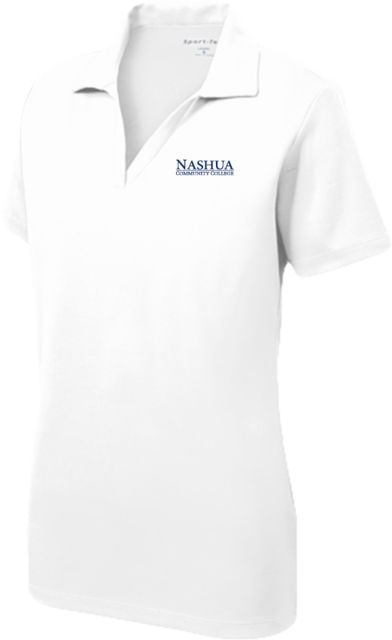 Nashua CC Womens Dry Mesh Polo Nashua Community College Wordmark - ONLINE ONLY