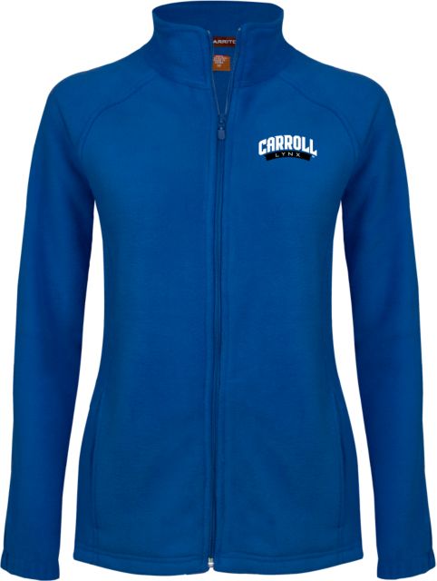 Carroll CC Womens Fleece Full Zip Jacket Carroll Lynx Banner Wordmark - ONLINE ONLY