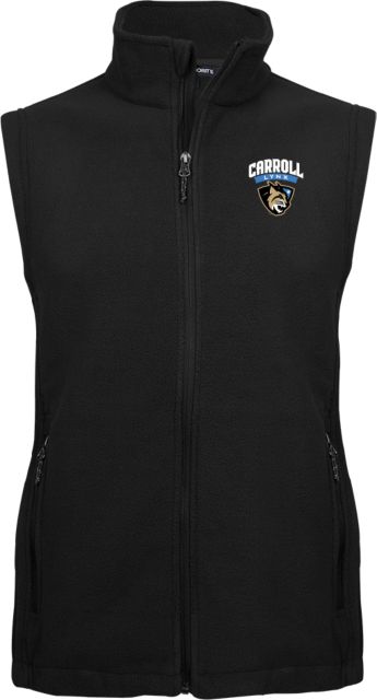Carroll CC Fleece Full Zip Vest Carroll Athletic Mark - ONLINE ONLY