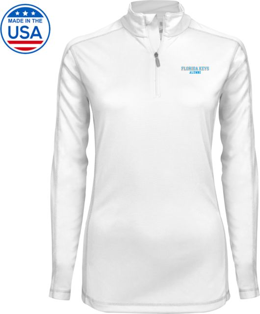 College of the Florida Keys Womens Syntrel Interlock 1/4 Zip Florida Keys Alumni - ONLINE ONLY