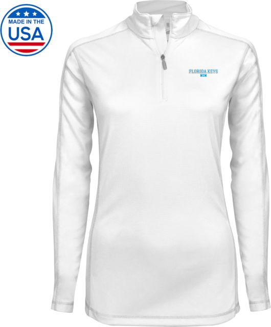 College of the Florida Keys Womens Syntrel Interlock 1/4 Zip Florida Keys Mom - ONLINE ONLY