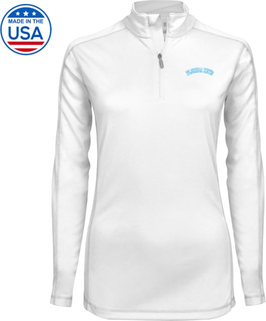 College of the Florida Keys Womens Syntrel Interlock 1/4 Zip Florida Keys Arched - ONLINE ONLY