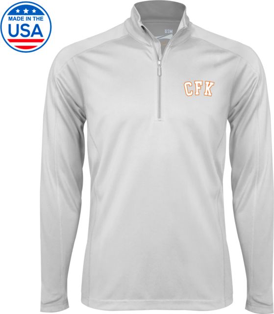 College of the Florida Keys Syntrel Interlock 1/4 Zip CFK Arched - ONLINE ONLY