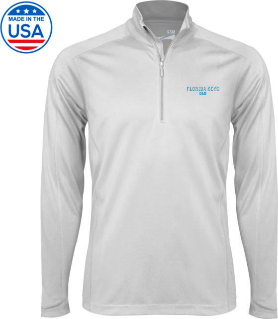 College of the Florida Keys Syntrel Interlock 1/4 Zip Florida Keys Dad - ONLINE ONLY