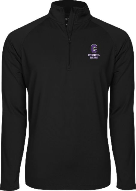 Cornell College Sport Tek Sport Wick Stretch 1/2 Zip Pullover Cornell Rams Stacked - ONLINE ONLY