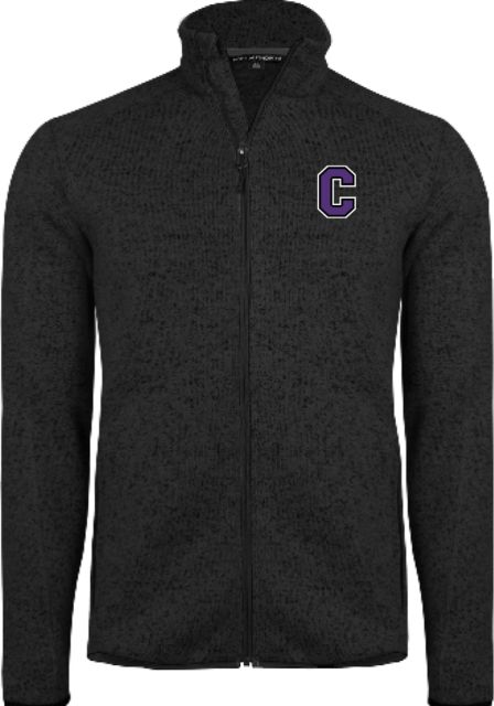 Cornell College Heather Sweater Fleece Jacket Cornell C - ONLINE ONLY