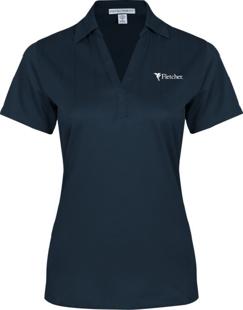 Fletcher Tech Ladies Performance Fine Jacquard Polo Simplified Logo - ONLINE ONLY