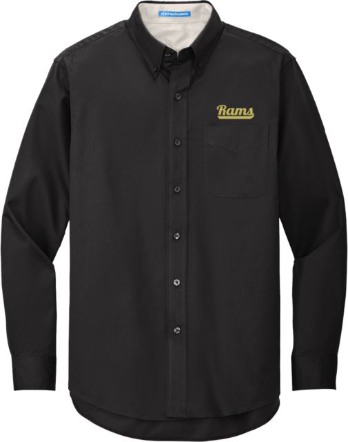 Shepherd Twill Button Down Long Sleeve Rams Script Logo - ONLINE ONLY