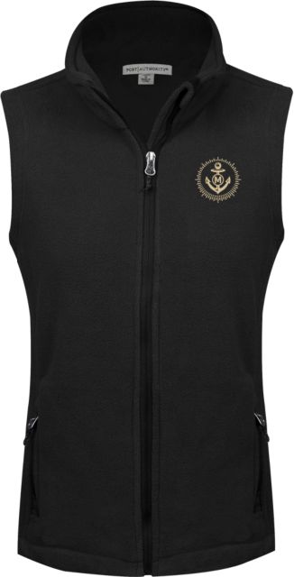 College of Marin Womens Fleece Full Zip Vest College of Marin Athletics Mark - ONLINE ONLY