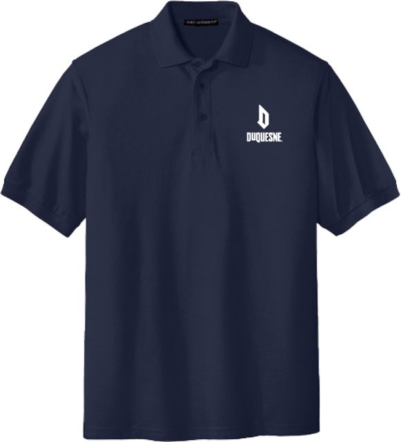 Duquesne Extended Silk Touch Polo Duquesne - Primary Athletic Logo - ONLINE ONLY