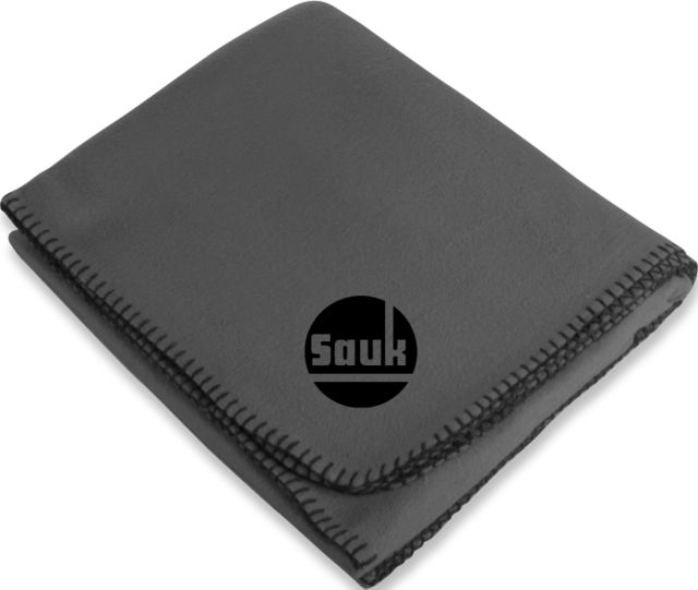 Sauk Valley Arctic Fleece Blanket Sauk Circle Wordmark - ONLINE ONLY