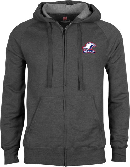 American University Fleece Full Zip Hoodie  - ONLINE ONLY