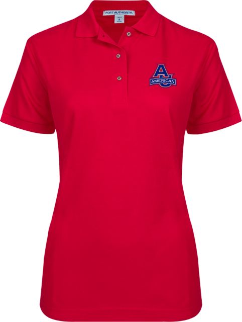 American University Ladies Easycare Pique Polo  - ONLINE ONLY