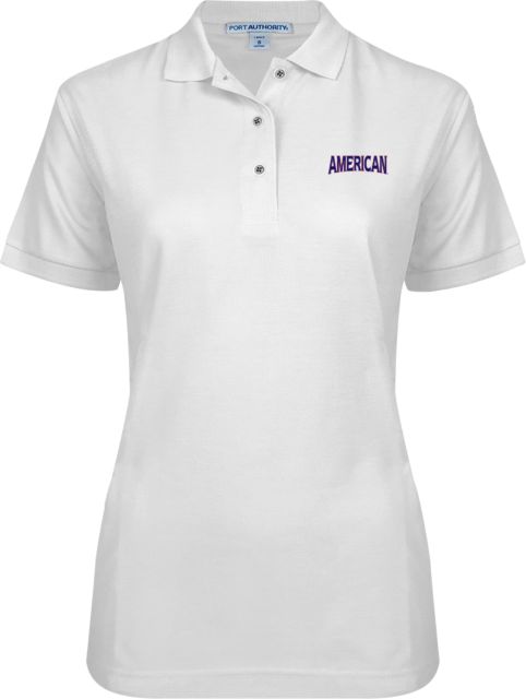 American University Ladies Easycare Pique Polo  - ONLINE ONLY