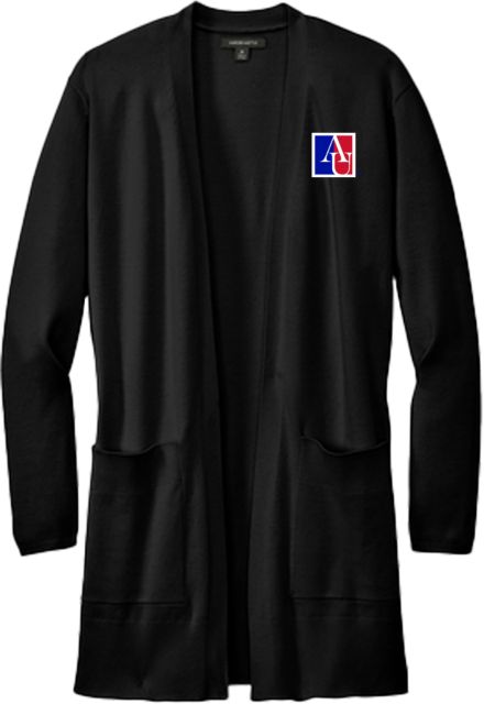 American Mercer + Mettle Womens Open Front Cardigan Sweater American University Institutional AU Square - ONLINE ONLY