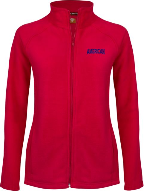 American University Ladies Fleece Full Zip Jacket  - ONLINE ONLY