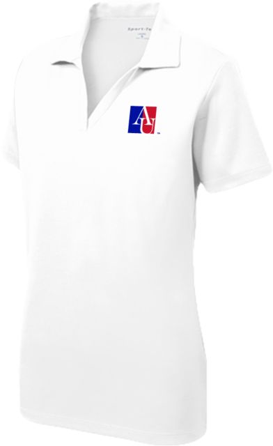 American Womens Dry Mesh Polo American University Institutional AU Square - ONLINE ONLY