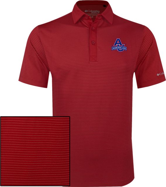 American University Columbia Omni Wick Sunday Golf Polo  - ONLINE ONLY