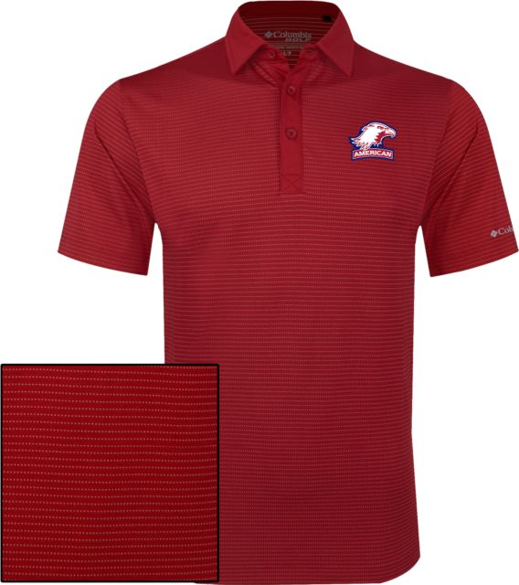 American University Columbia Omni Wick Sunday Golf Polo  - ONLINE ONLY