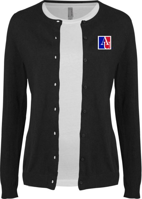 American Womens Cardigan Sweater  American University Institutional AU Square - ONLINE ONLY