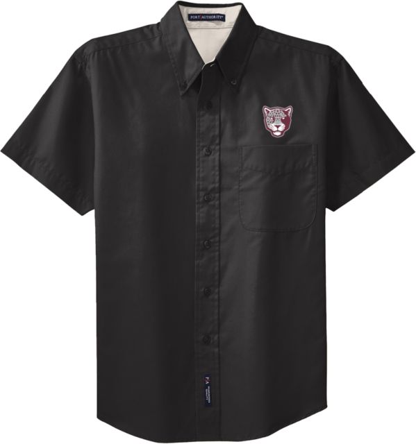 Texas A&M San Antonio Twill Button Down Short Sleeve TAMUSA Mascot Head - ONLINE ONLY