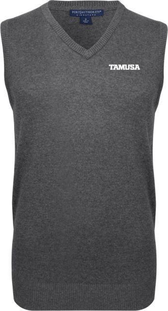 Texas A&M San Antonio VNeck Sweater Vest TAMUSA Wordmark - ONLINE ONLY