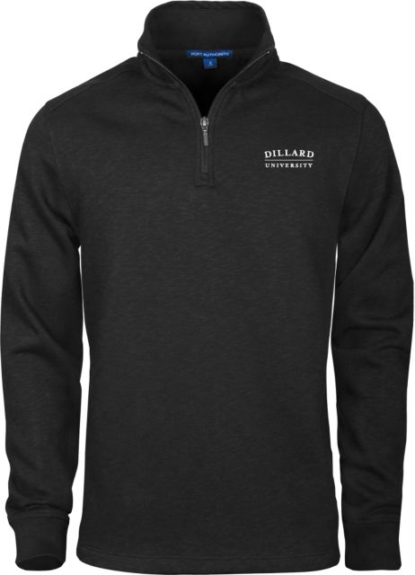 Dillard Slub Fleece 1/4 Zip Pullover Dillard University Wordmark - ONLINE ONLY
