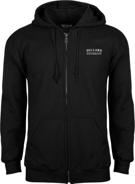 Dillard Fleece Full Zip Hoodie Dillard University Wordmark - ONLINE ONLY