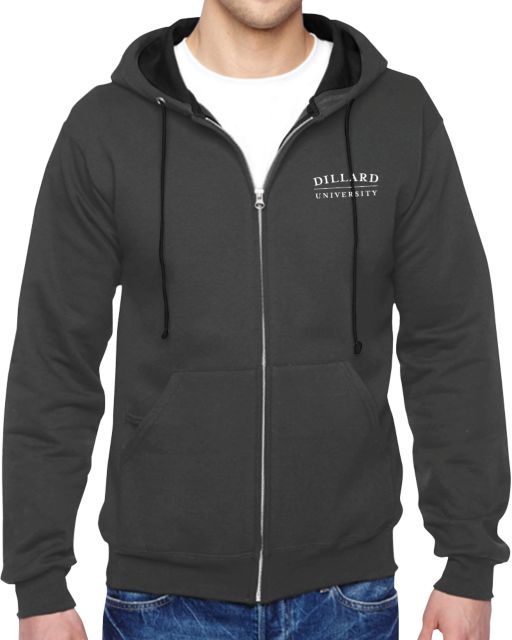 Dillard Fleece Full Zip Hoodie Dillard University Wordmark - ONLINE ONLY