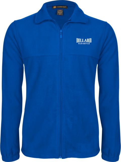 Dillard Fleece Full Zip Jacket Dillard Bleu Devils Wordmark - ONLINE ONLY
