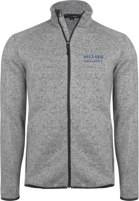Dillard Sweater Fleece Jacket Dillard University Wordmark - ONLINE ONLY