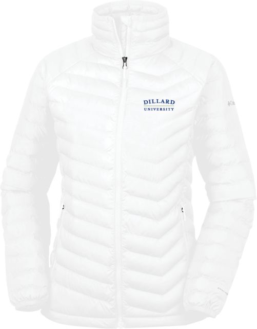 Dillard Columbia Womens Powder Lite Jacket Dillard University Wordmark - ONLINE ONLY