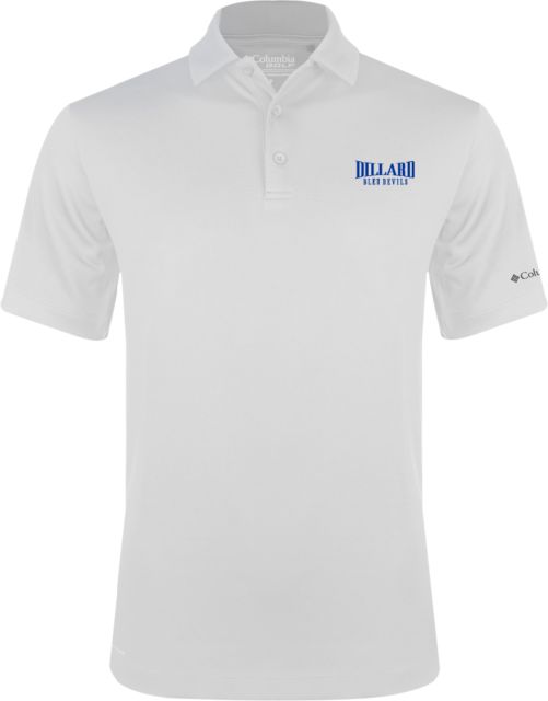 Dillard Columbia Omni Wick Drive Polo Dillard Bleu Devils Wordmark - ONLINE ONLY