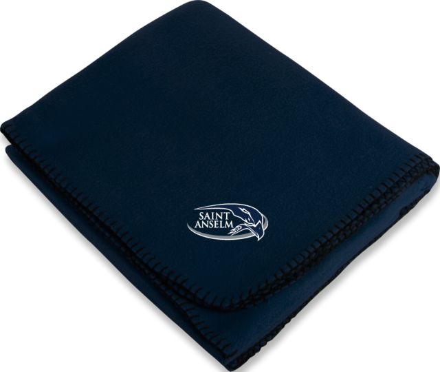 Saint Anselm Arctic Fleece Blanket Athletic Mark Hawk Head - ONLINE ONLY